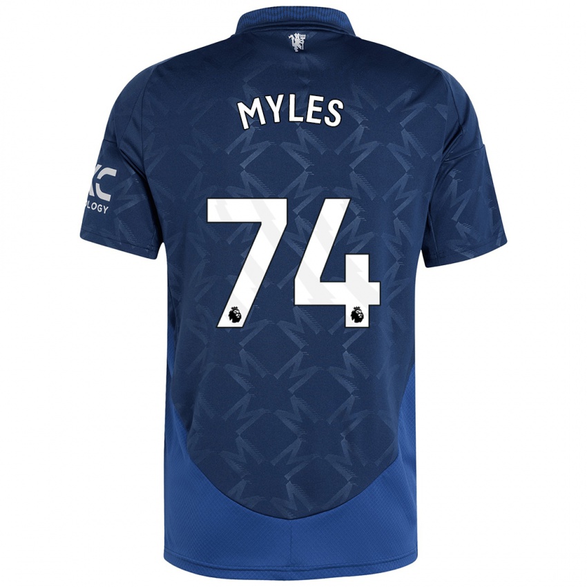 Criança Camisola Tom Myles #74 Índigo Alternativa 2024/25 Camisa Brasil