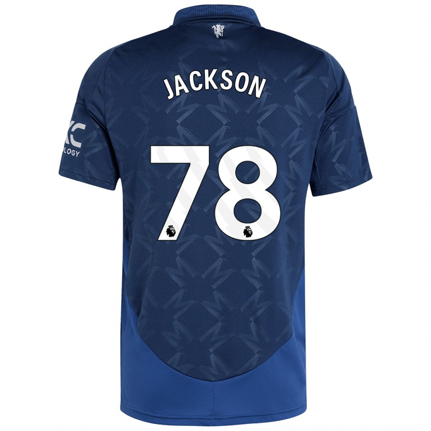 Criança Camisola Louis Jackson #78 Índigo Alternativa 2024/25 Camisa Brasil