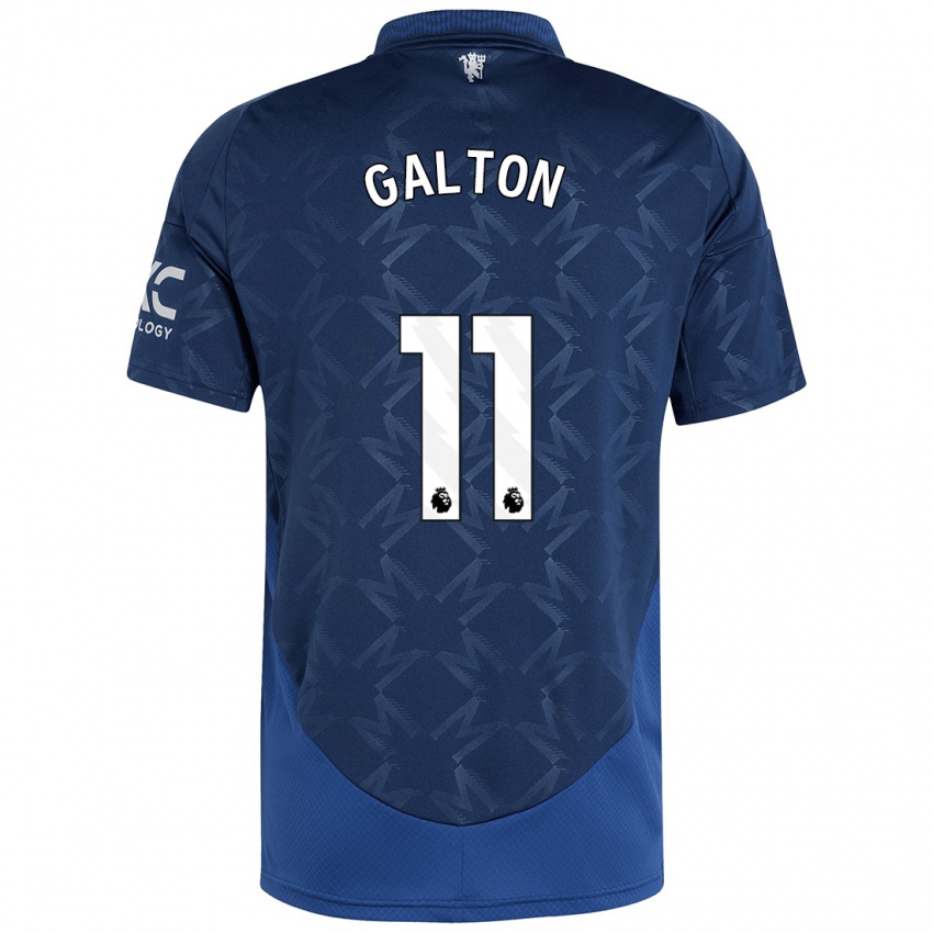 Criança Camisola Leah Galton #11 Índigo Alternativa 2024/25 Camisa Brasil