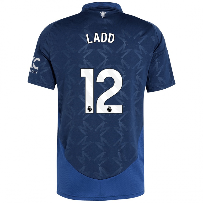 Criança Camisola Hayley Ladd #12 Índigo Alternativa 2024/25 Camisa Brasil