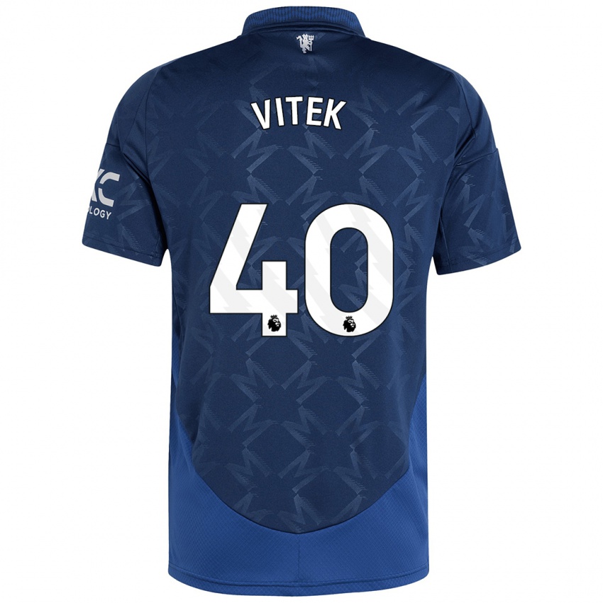 Criança Camisola Radek Vitek #40 Índigo Alternativa 2024/25 Camisa Brasil