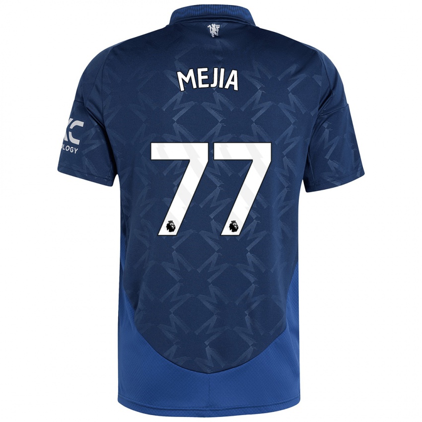 Criança Camisola Mateo Mejia #77 Índigo Alternativa 2024/25 Camisa Brasil