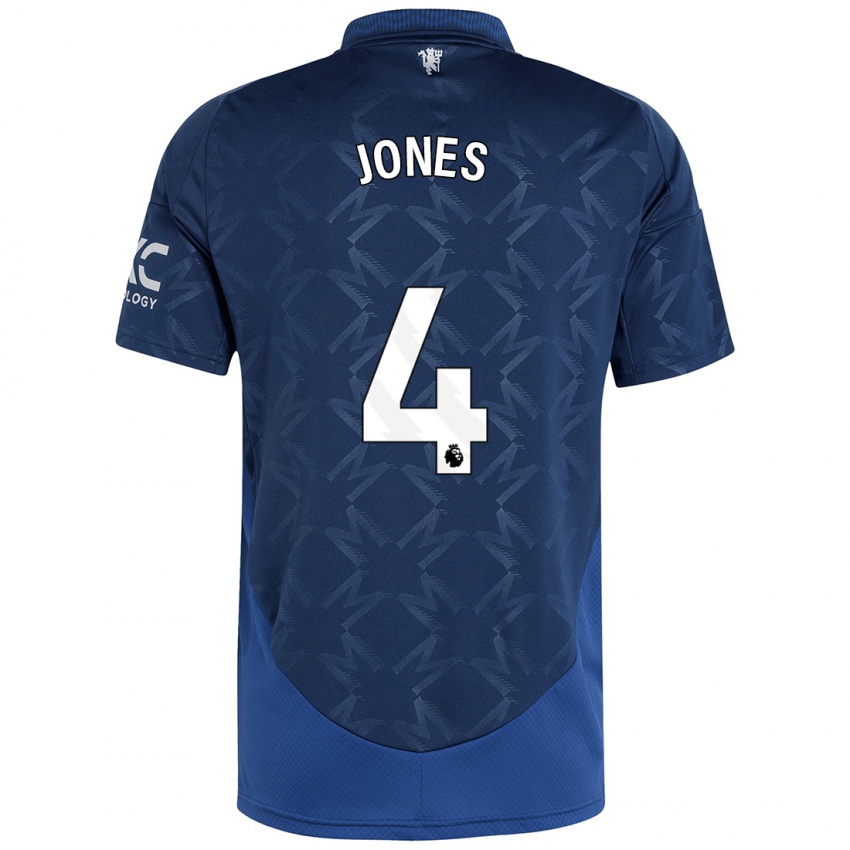 Criança Camisola Phil Jones #4 Índigo Alternativa 2024/25 Camisa Brasil