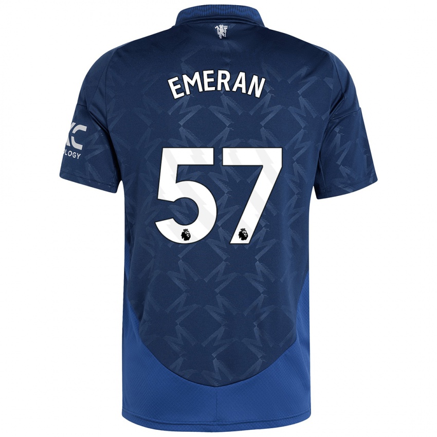 Criança Camisola Noam Emeran #57 Índigo Alternativa 2024/25 Camisa Brasil