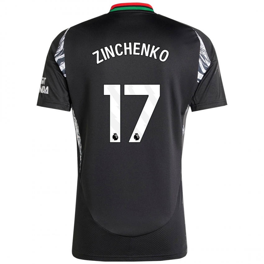 Criança Camisola Oleksandr Zinchenko #17 Preto Alternativa 2024/25 Camisa Brasil