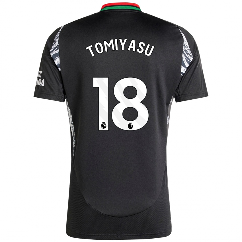 Criança Camisola Takehiro Tomiyasu #18 Preto Alternativa 2024/25 Camisa Brasil