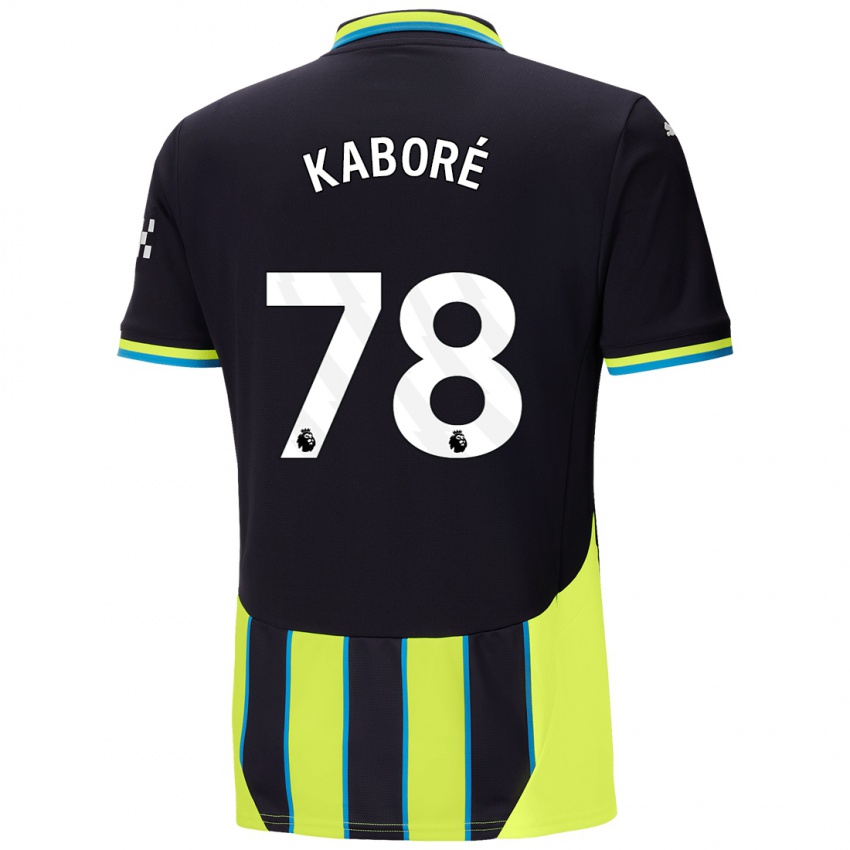 Criança Camisola Issa Kabore #78 Azul Amarelo Alternativa 2024/25 Camisa Brasil