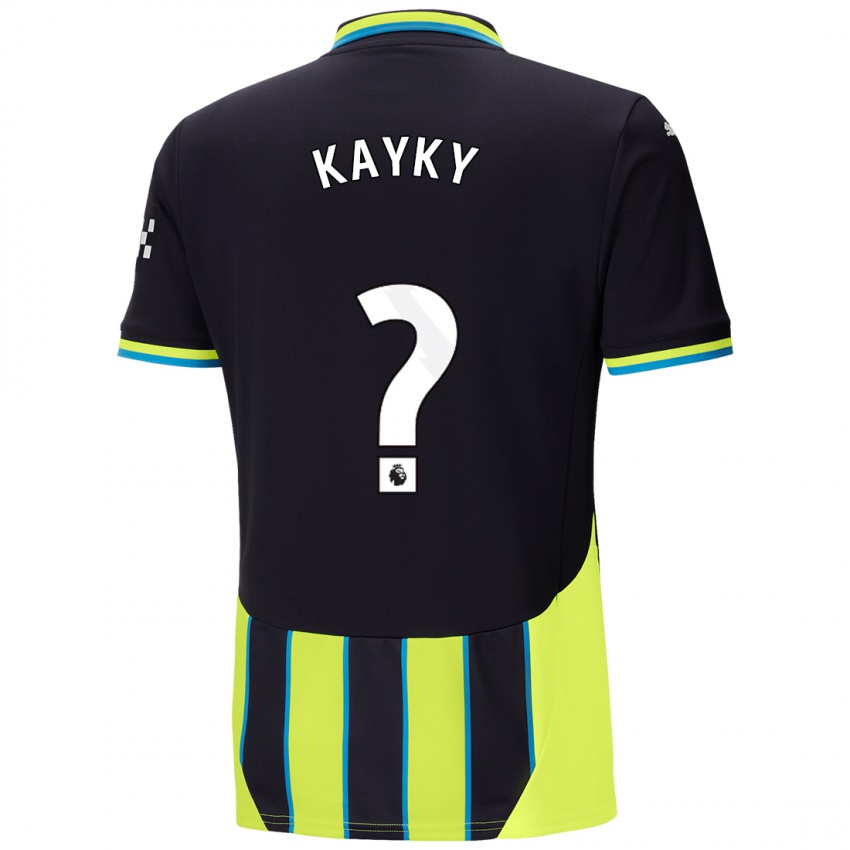 Criança Camisola Kayky #0 Azul Amarelo Alternativa 2024/25 Camisa Brasil