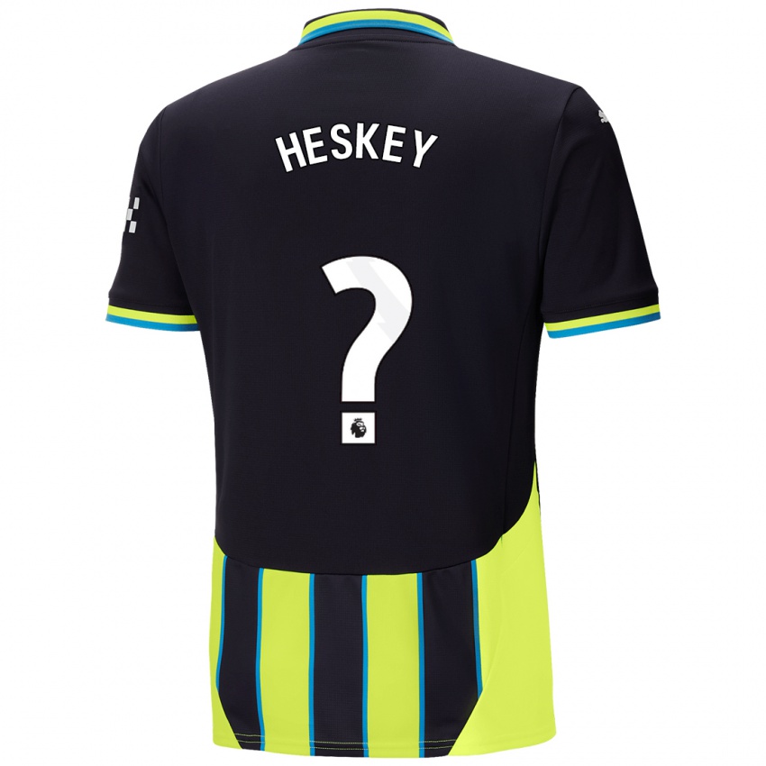 Criança Camisola Reigan Heskey #0 Azul Amarelo Alternativa 2024/25 Camisa Brasil