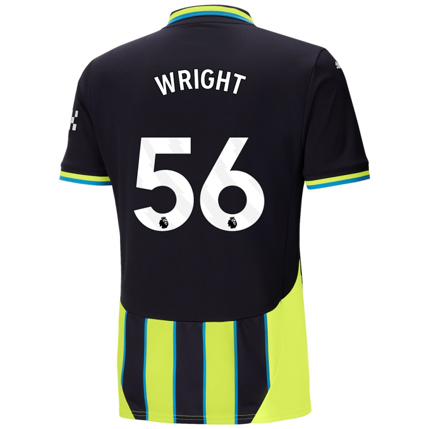 Criança Camisola Jacob Wright #56 Azul Amarelo Alternativa 2024/25 Camisa Brasil