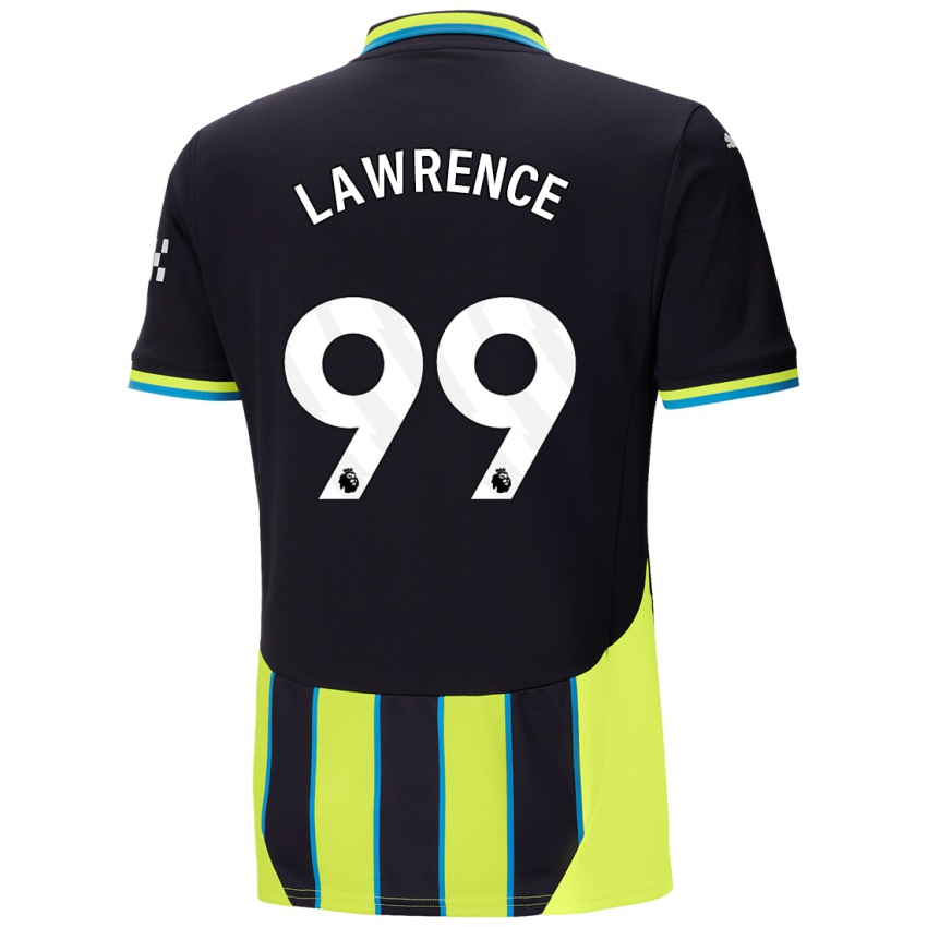 Criança Camisola Emilio Lawrence #99 Azul Amarelo Alternativa 2024/25 Camisa Brasil