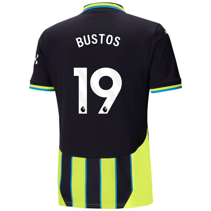 Criança Camisola Nahuel Bustos #19 Azul Amarelo Alternativa 2024/25 Camisa Brasil