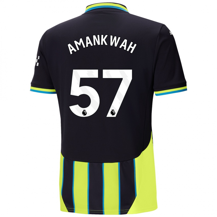 Criança Camisola Yeboah Amankwah #57 Azul Amarelo Alternativa 2024/25 Camisa Brasil