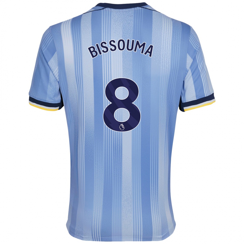 Criança Camisola Yves Bissouma #8 Azul Claro Alternativa 2024/25 Camisa Brasil