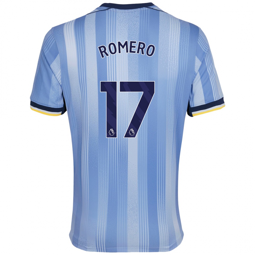 Criança Camisola Cristian Romero #17 Azul Claro Alternativa 2024/25 Camisa Brasil