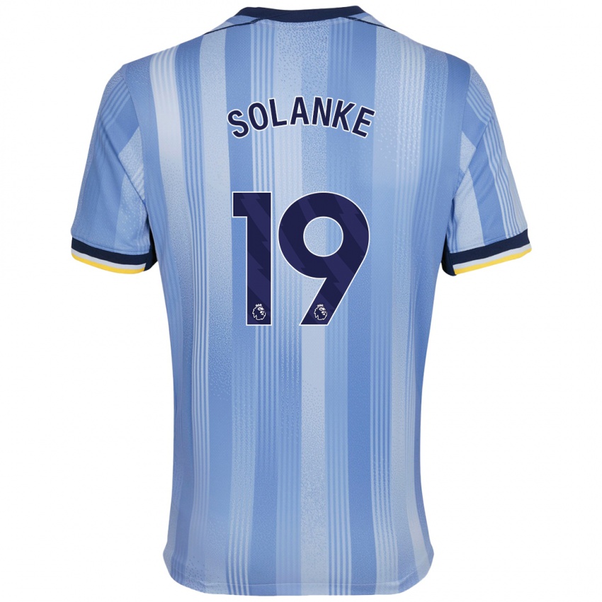 Criança Camisola Dominic Solanke #19 Azul Claro Alternativa 2024/25 Camisa Brasil