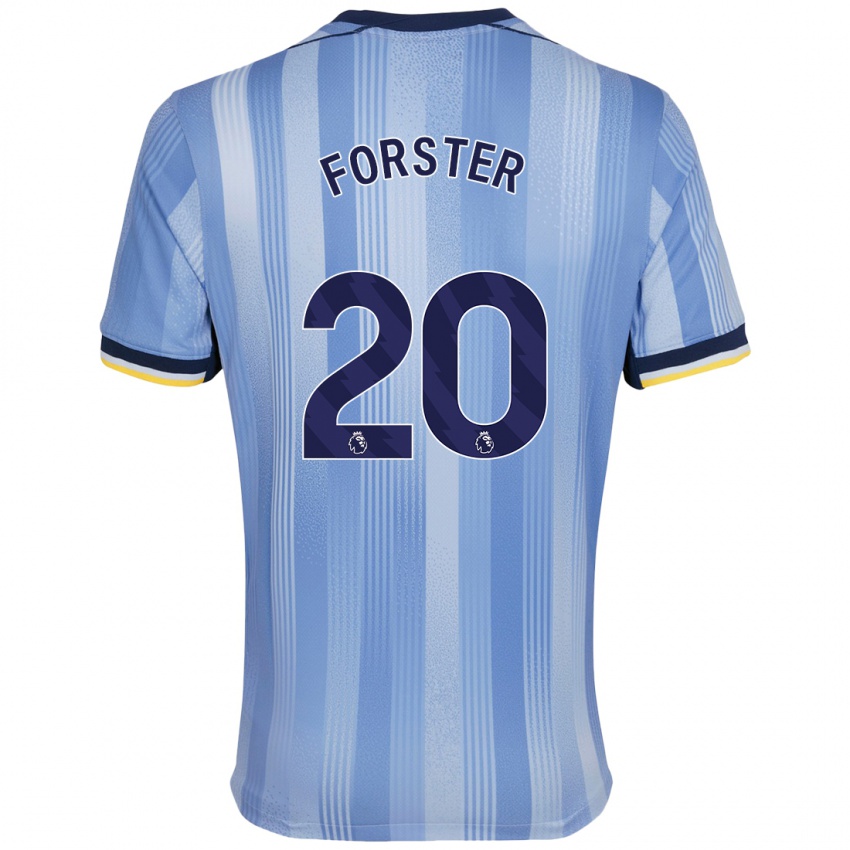 Criança Camisola Fraser Forster #20 Azul Claro Alternativa 2024/25 Camisa Brasil