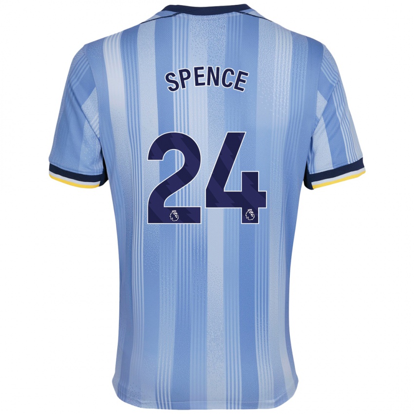 Criança Camisola Djed Spence #24 Azul Claro Alternativa 2024/25 Camisa Brasil