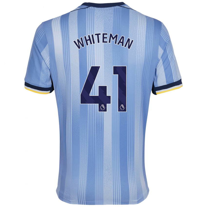 Criança Camisola Alfie Whiteman #41 Azul Claro Alternativa 2024/25 Camisa Brasil