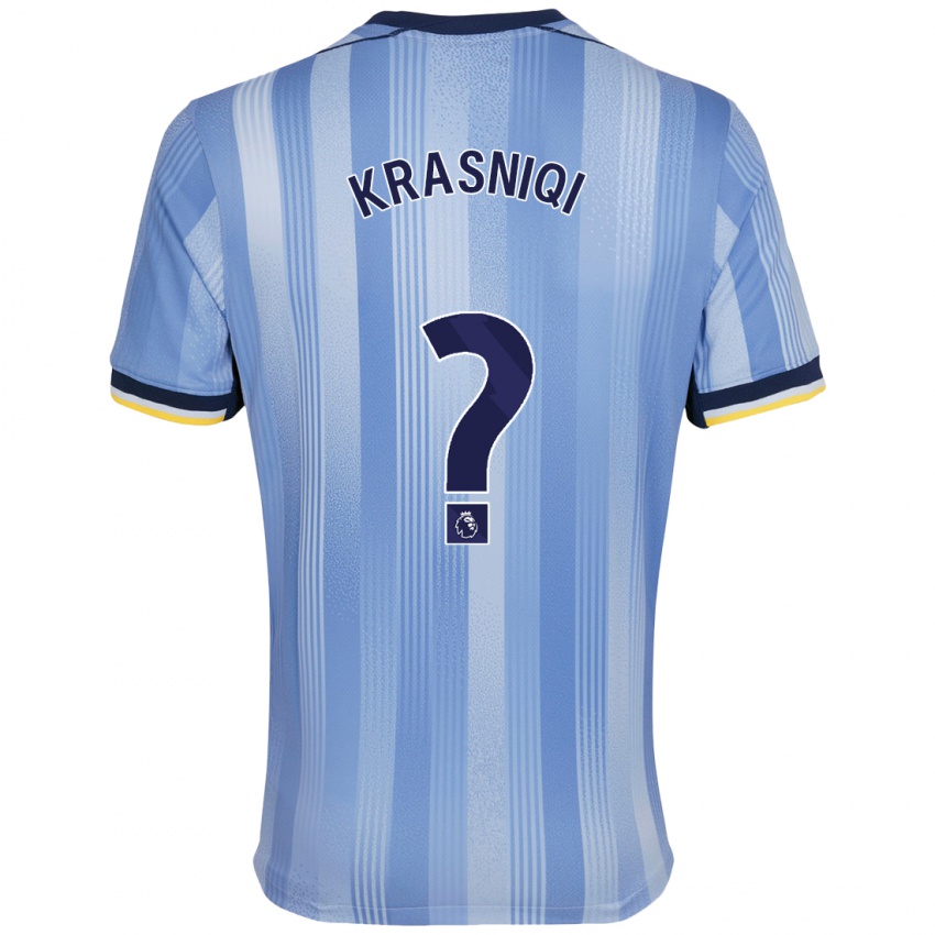 Criança Camisola Elliot Krasniqi #0 Azul Claro Alternativa 2024/25 Camisa Brasil