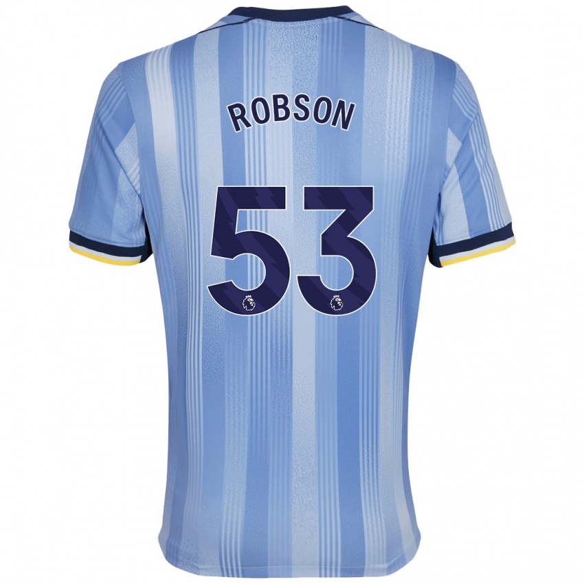 Criança Camisola Max Robson #53 Azul Claro Alternativa 2024/25 Camisa Brasil