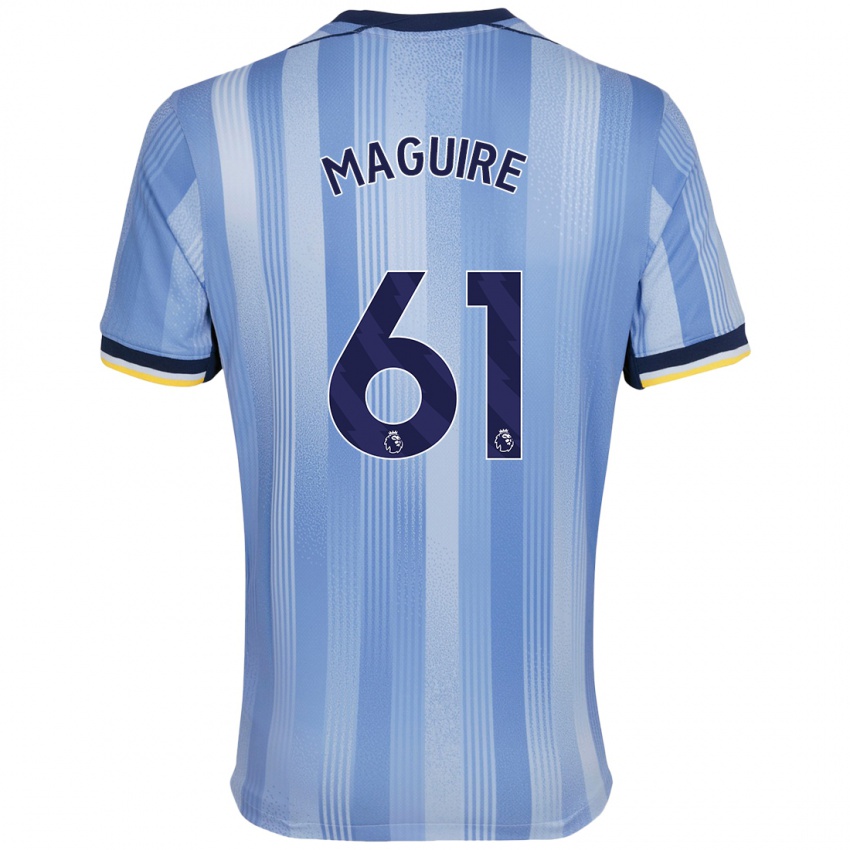 Criança Camisola Aaron Maguire #61 Azul Claro Alternativa 2024/25 Camisa Brasil