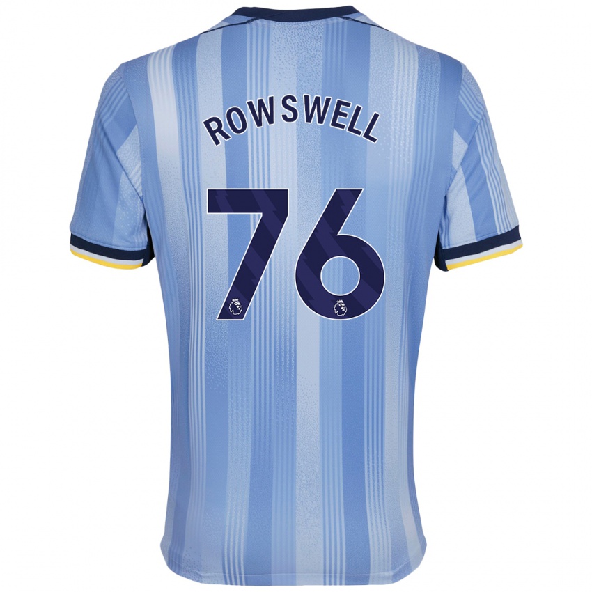 Criança Camisola James Rowswell #76 Azul Claro Alternativa 2024/25 Camisa Brasil