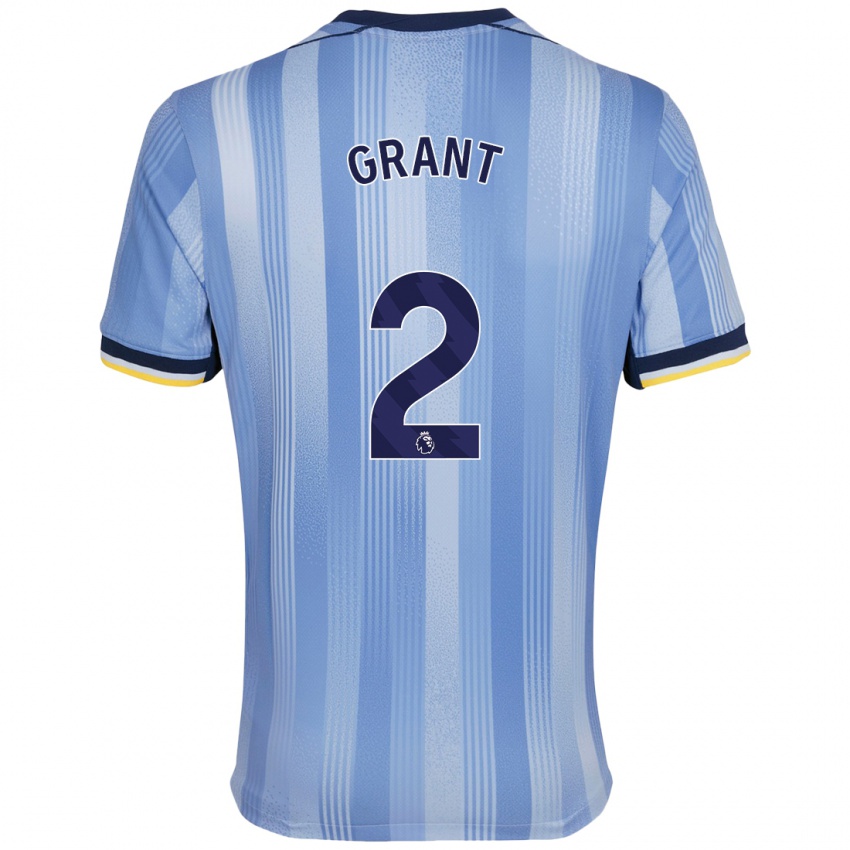 Criança Camisola Charlotte Grant #2 Azul Claro Alternativa 2024/25 Camisa Brasil