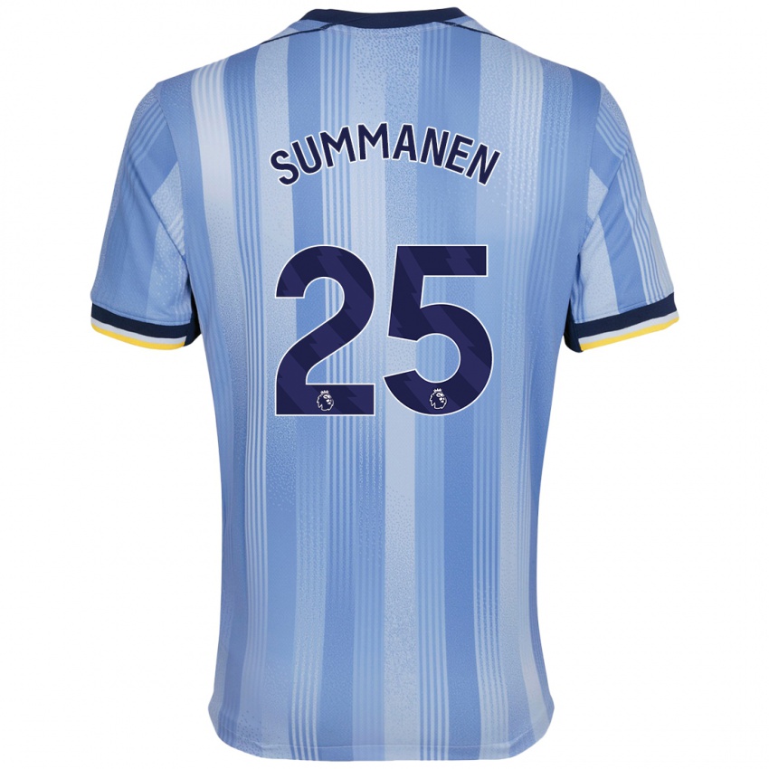 Criança Camisola Eveliina Summanen #25 Azul Claro Alternativa 2024/25 Camisa Brasil