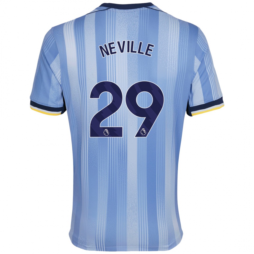 Criança Camisola Ashleigh Neville #29 Azul Claro Alternativa 2024/25 Camisa Brasil