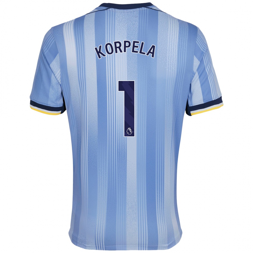 Criança Camisola Tinja-Riikka Korpela #1 Azul Claro Alternativa 2024/25 Camisa Brasil