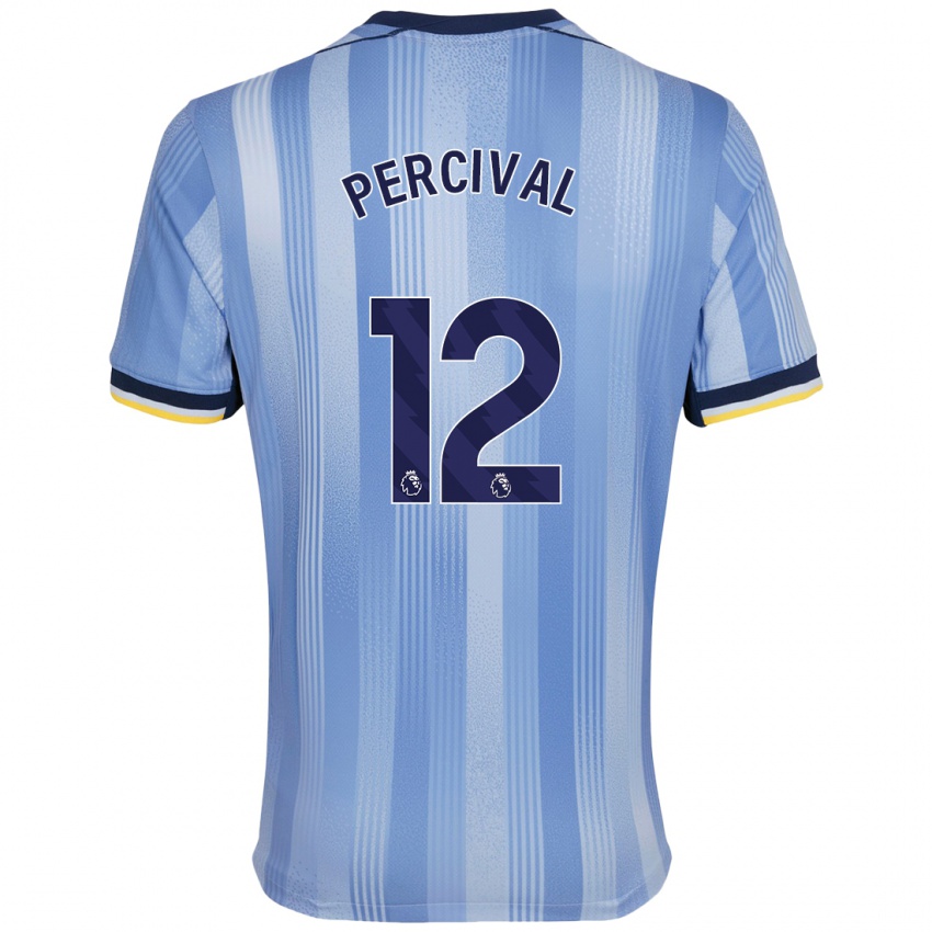 Criança Camisola Ria Percival #12 Azul Claro Alternativa 2024/25 Camisa Brasil