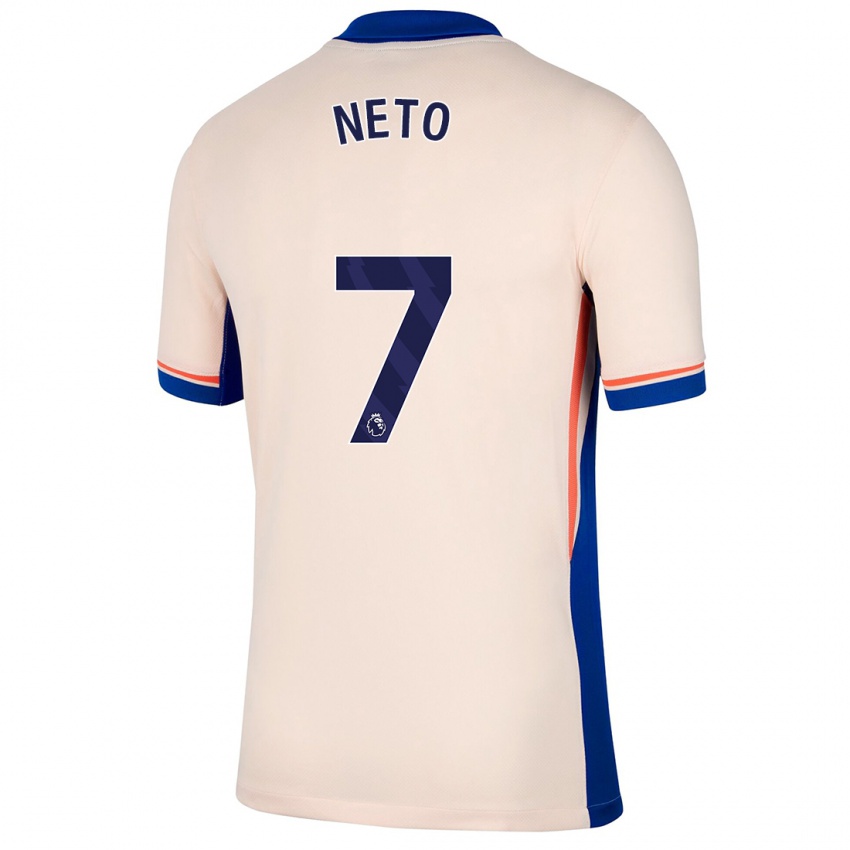 Criança Camisola Pedro Neto #7 Bege Leve Alternativa 2024/25 Camisa Brasil