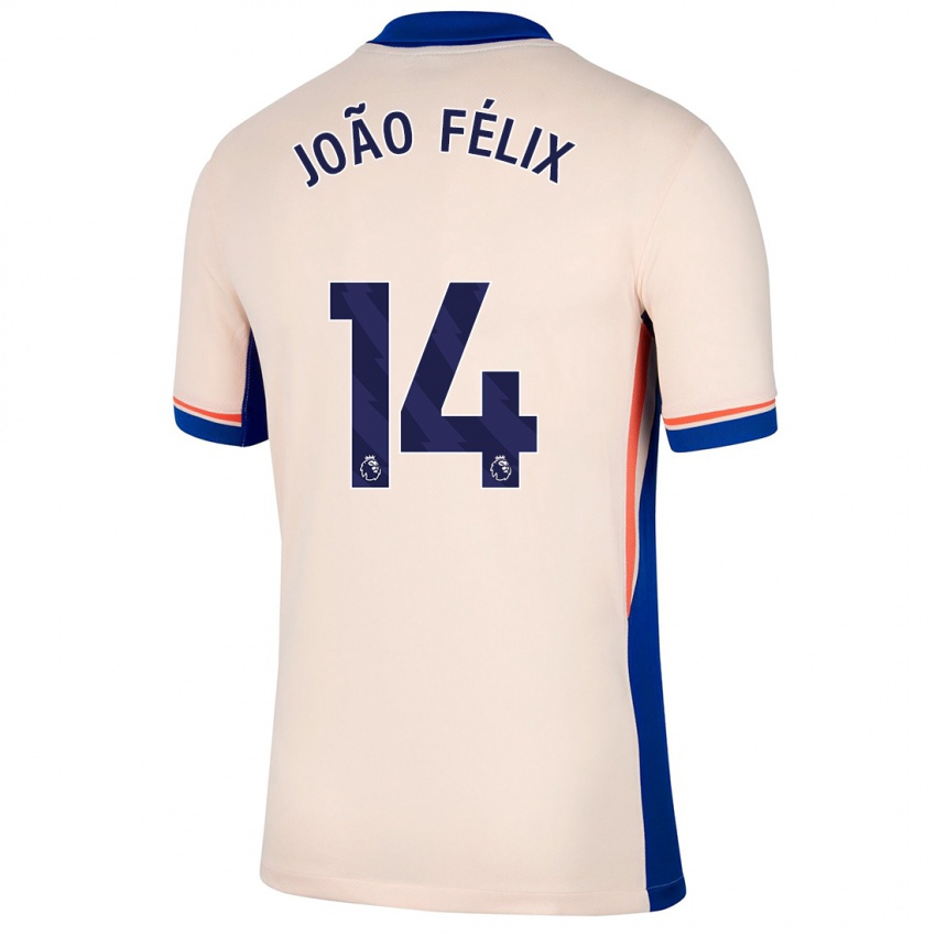 Criança Camisola João Félix #14 Bege Leve Alternativa 2024/25 Camisa Brasil