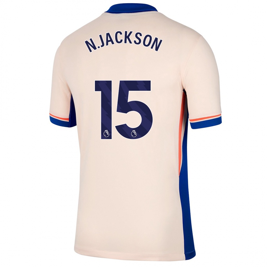 Criança Camisola Nicolas Jackson #15 Bege Leve Alternativa 2024/25 Camisa Brasil