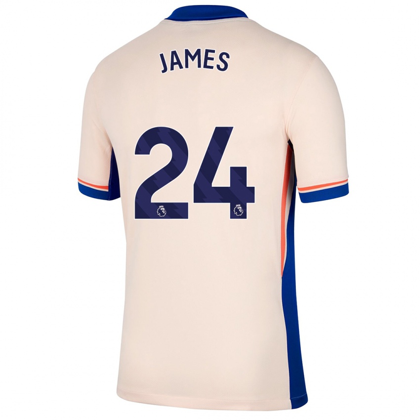 Criança Camisola Reece James #24 Bege Leve Alternativa 2024/25 Camisa Brasil