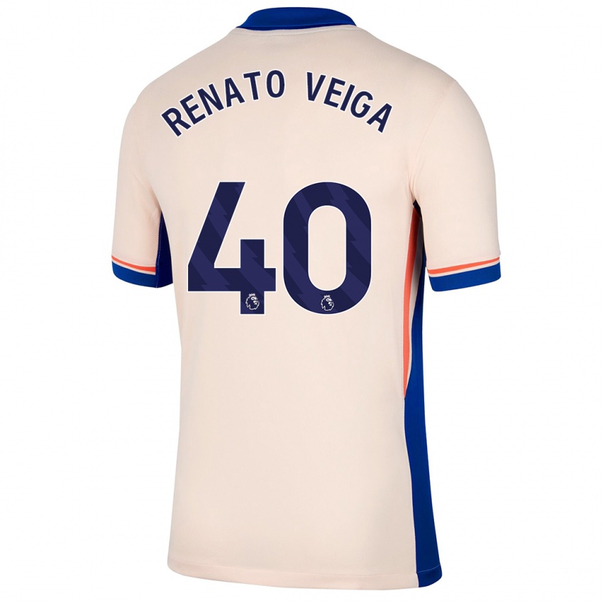 Criança Camisola Renato Veiga #40 Bege Leve Alternativa 2024/25 Camisa Brasil