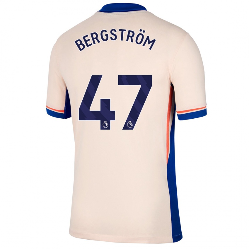 Criança Camisola Lucas Bergström #47 Bege Leve Alternativa 2024/25 Camisa Brasil