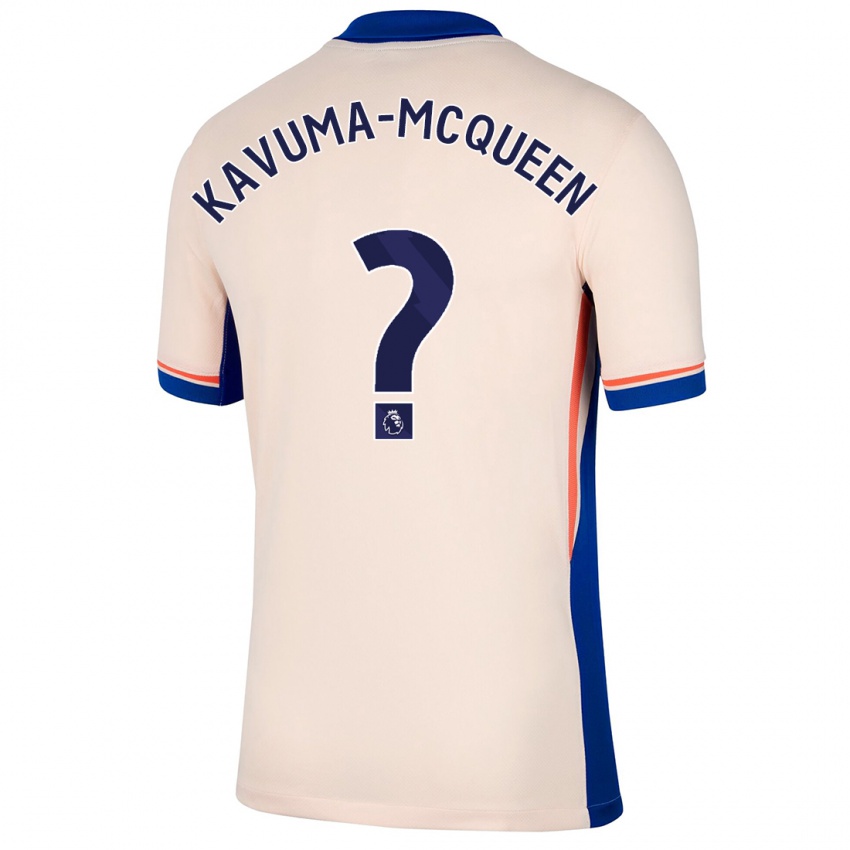 Criança Camisola Ryan Kavuma-Mcqueen #0 Bege Leve Alternativa 2024/25 Camisa Brasil