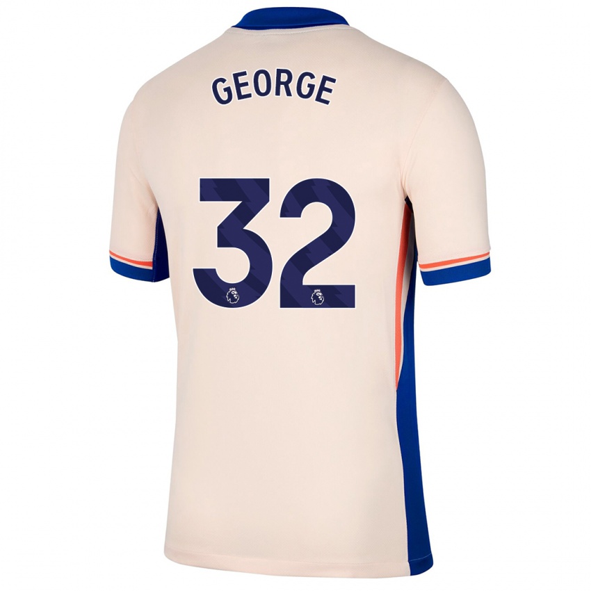 Criança Camisola Tyrique George #32 Bege Leve Alternativa 2024/25 Camisa Brasil