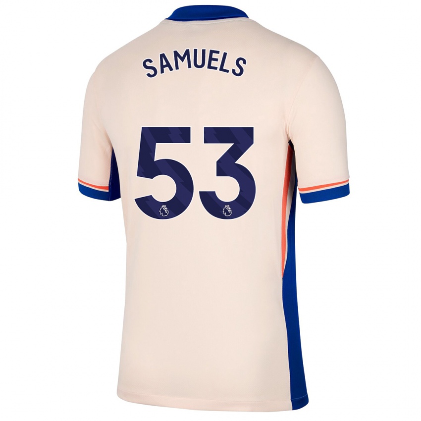 Criança Camisola Ishé Samuels-Smith #53 Bege Leve Alternativa 2024/25 Camisa Brasil