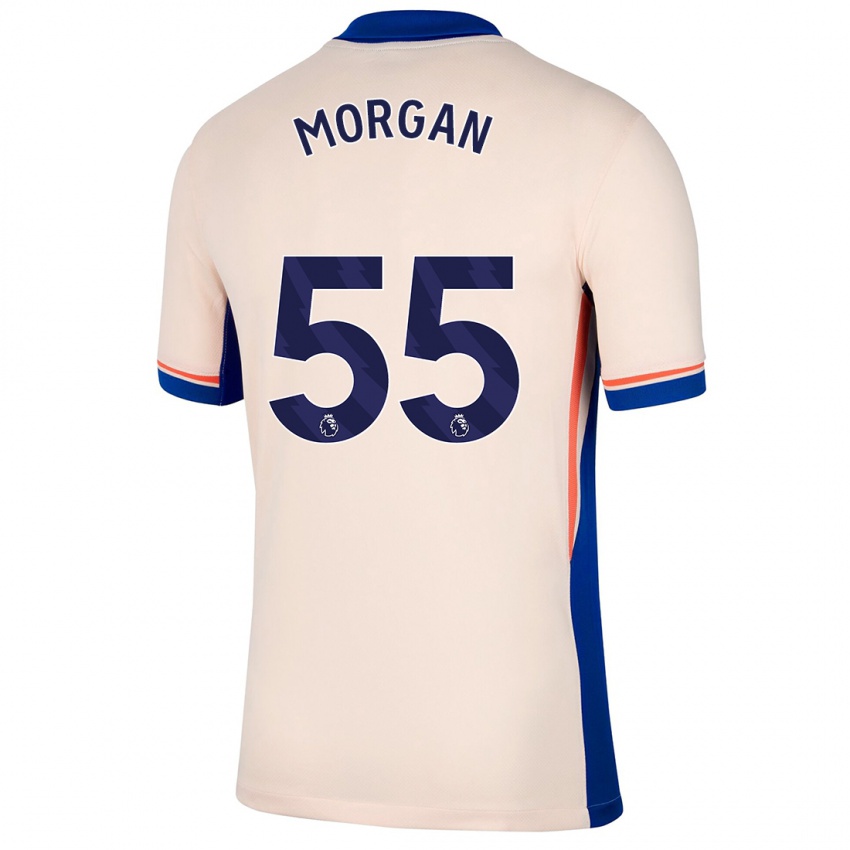 Criança Camisola Jimmy-Jay Morgan #55 Bege Leve Alternativa 2024/25 Camisa Brasil