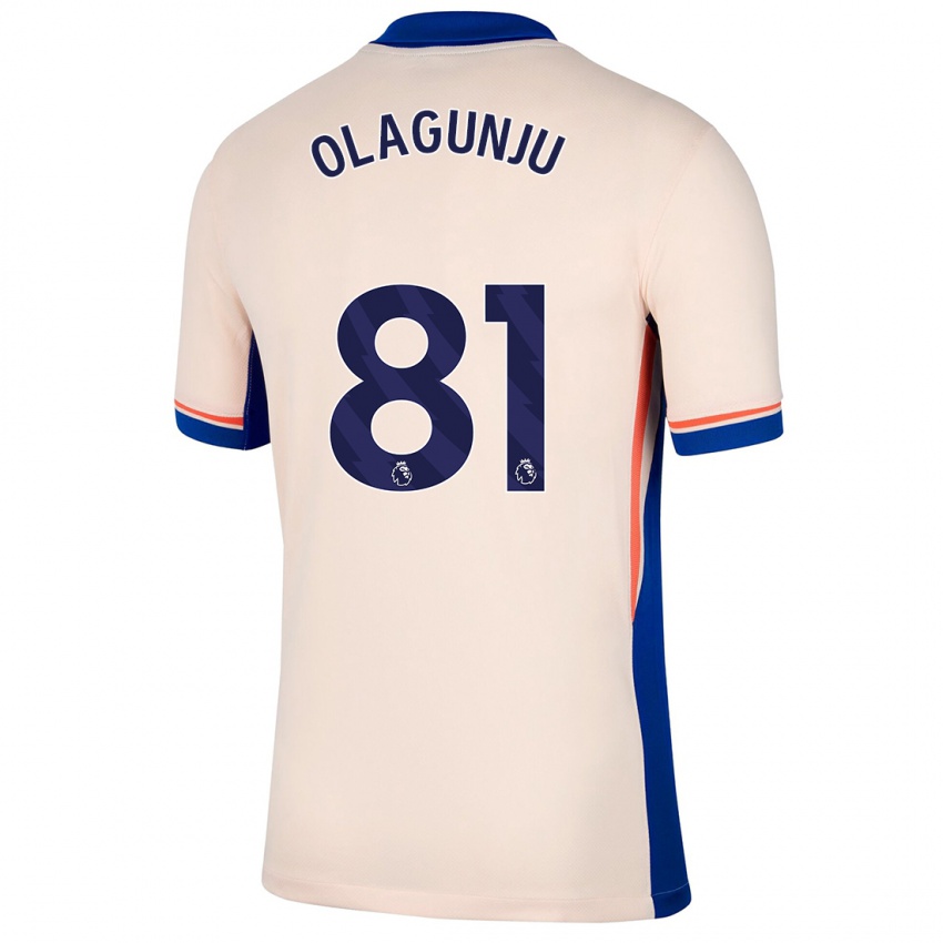 Criança Camisola Saheed Olagunju #81 Bege Leve Alternativa 2024/25 Camisa Brasil