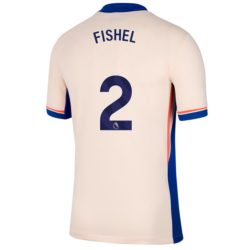 Criança Camisola Mia Fishel #2 Bege Leve Alternativa 2024/25 Camisa Brasil