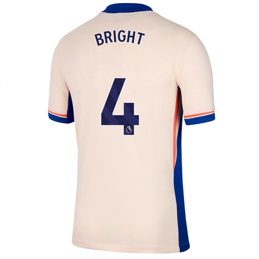 Criança Camisola Millie Bright #4 Bege Leve Alternativa 2024/25 Camisa Brasil