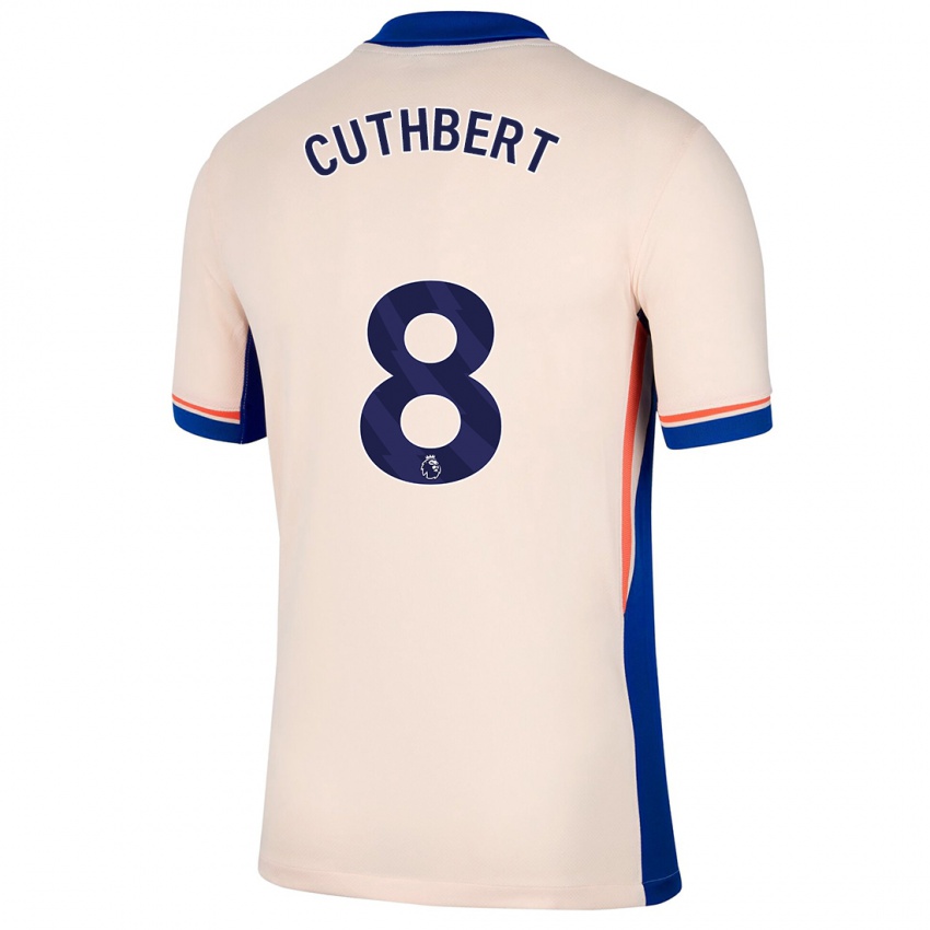 Criança Camisola Erin Cuthbert #8 Bege Leve Alternativa 2024/25 Camisa Brasil