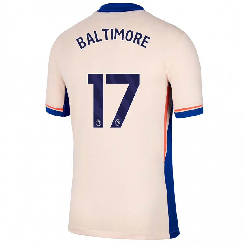 Criança Camisola Sandy Baltimore #17 Bege Leve Alternativa 2024/25 Camisa Brasil