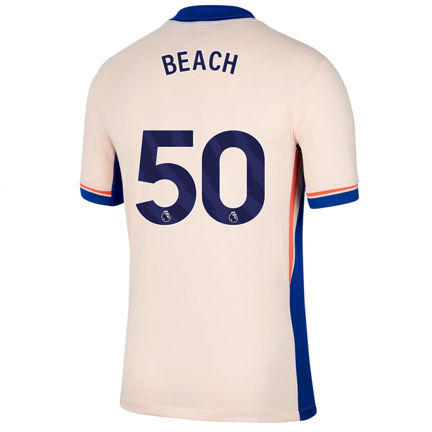 Criança Camisola Eddie Beach #50 Bege Leve Alternativa 2024/25 Camisa Brasil