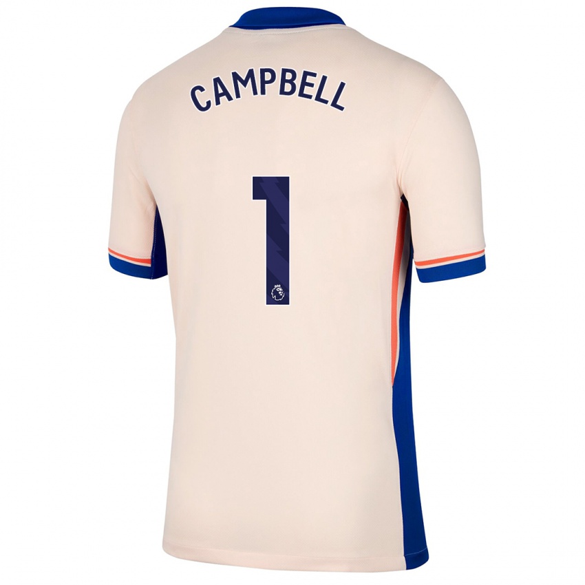 Criança Camisola Luke Campbell #1 Bege Leve Alternativa 2024/25 Camisa Brasil