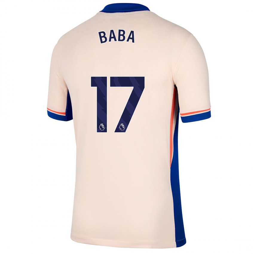 Criança Camisola Abdul-Rahman Baba #17 Bege Leve Alternativa 2024/25 Camisa Brasil